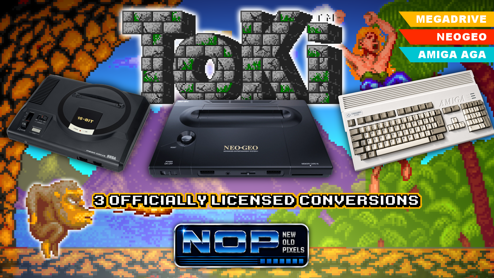 Toki — Mega Drive, Neo Geo and Amiga AGA — New Old Pixels